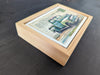 Green Truck Postcard, 4" x 6" framed to 5x7