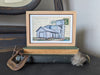 Grain Postcard #38, 4" x 6" framed to 5x7
