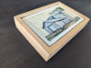 Grain Postcard #38, 4" x 6" framed to 5x7