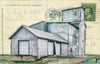 Grain Postcard #38, 4" x 6" framed to 5x7