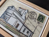 Grain Postcard #39, 4" x 6" framed to 5x7