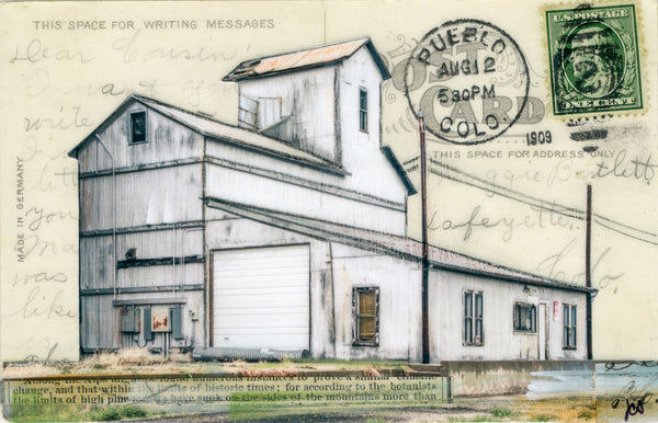 Grain Postcard #39, 4" x 6" framed to 5x7