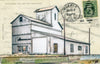 Grain Postcard #39, 4" x 6" framed to 5x7