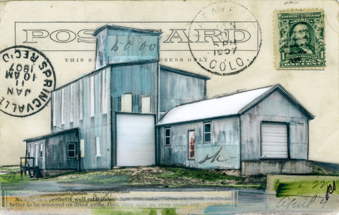 Grain Postcard #40, 4" x 6" framed to 5x7 - JC Spock