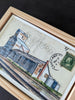 Rusted Grain Postcard, 4" x 6" framed to 5x7