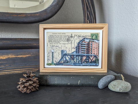 Postcards of Colorado #6, 4" x 6" framed to 5x7