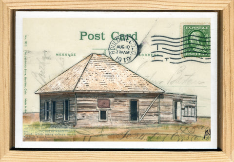 Empty Home Postcard, 4" x 6" framed to 5x7