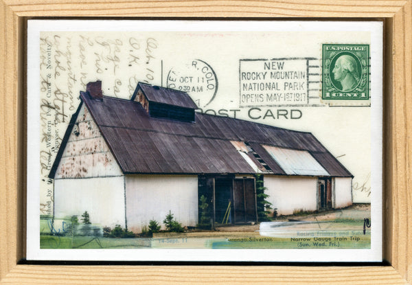 Mine Outbuilding Postcard, 4" x 6" framed to 5x7 - JC Spock