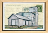 Grain Postcard #38, 4" x 6" framed to 5x7