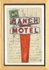 Ranch Motel, 4" x 6" framed to 5x7