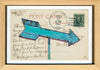 This Way, 4" x 6" framed to 5x7