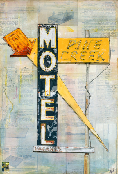 Pine Creek Motel, 24" x 18"