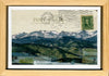 Postcard Peaks #5, 4" x 6" framed to 5x7