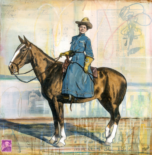 Range Matriarch. 12" x 12" Framed
