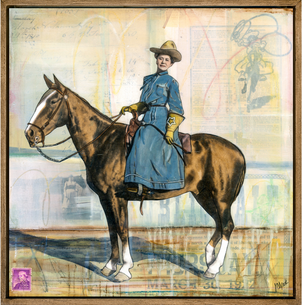 Range Matriarch. 12" x 12" Framed