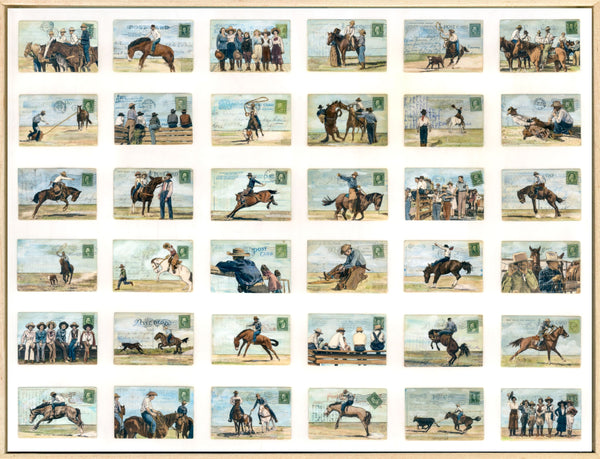 Rodeo Days, 30" x 40" Framed