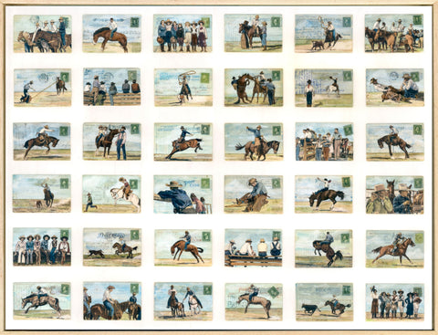 Rodeo Days, 30" x 40" Framed