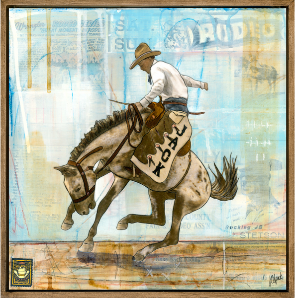 Rodeo Jack. 12" x 12" Framed