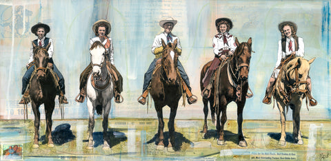 Rodeo Parade Ready, 12" x 24" Framed