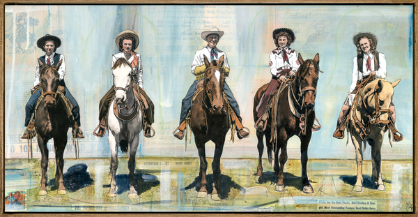 Rodeo Parade Ready, 12" x 24" Framed