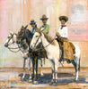 Sisters of the Saddle, 18" x 18" Framed