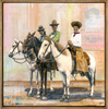 Sisters of the Saddle, 18" x 18" Framed