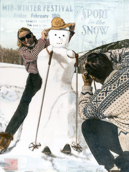 Ski Frosty, 12" x 9"