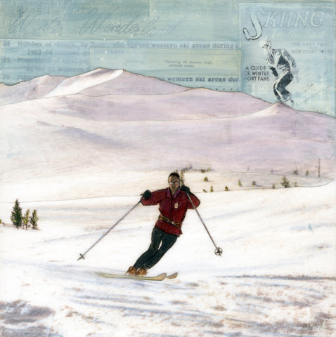 Slalom Sway, 8" x 8"
