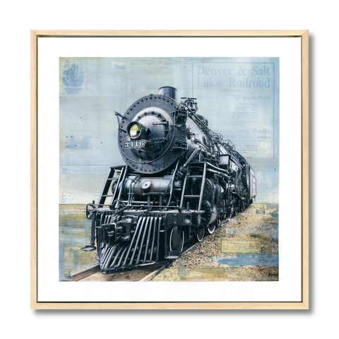 Vintage Steam Locomotive Train Contemporary Western Art by JC Spock Vintage Steam Locomotive Train Contemporary Western Art by JC Spock