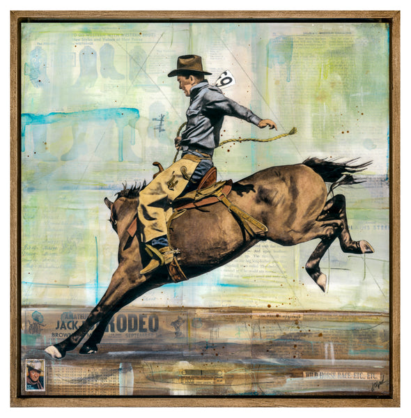 The Battle of Balance, 18" x 18" Framed