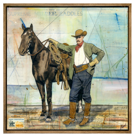 The Boss, 12" x 12" Framed