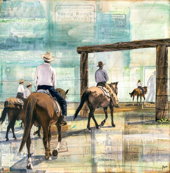The Leaving Hour, 30" x 30" Framed