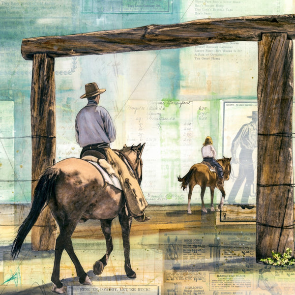 The Leaving Hour, 30" x 30" Framed