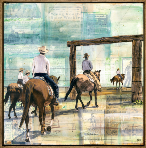 The Leaving Hour, 30" x 30" Framed