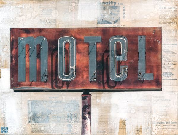 The Motel, 18" x 24"
