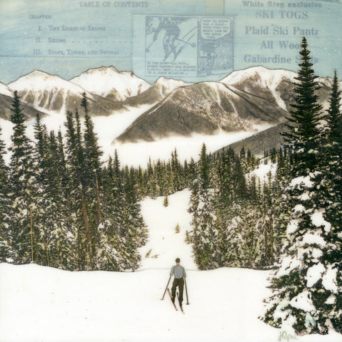 The Spirit of Skiing, 8" x 8"