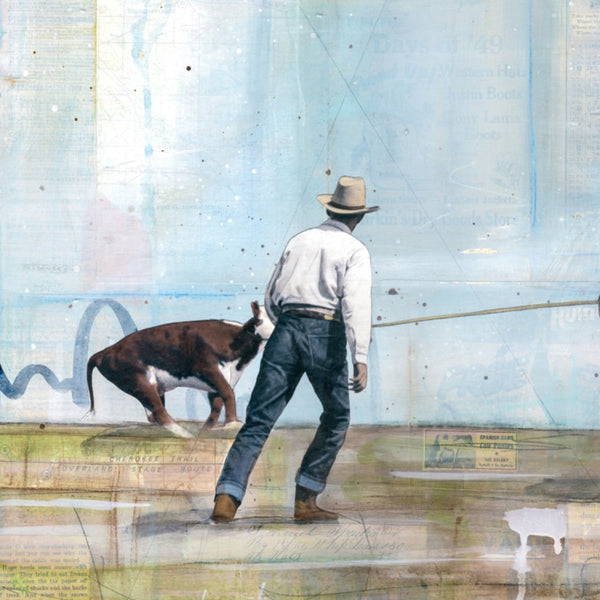 The Takedown, 18" x 36" Framed