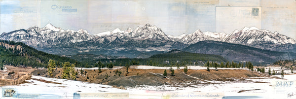 To the San Juans, 12" x 36"