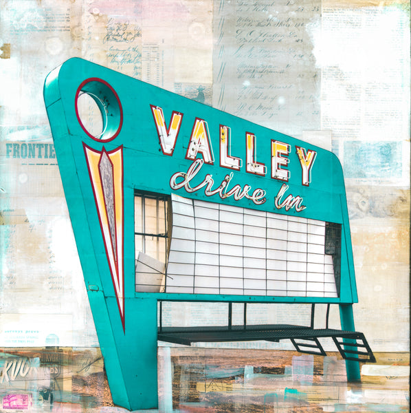 Valley Drive-In, 24" x 24"