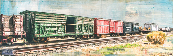 Vintage Railway, 8" x 24"