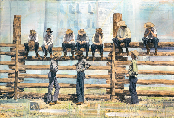Where the Day Settles, 24" x 36" Framed