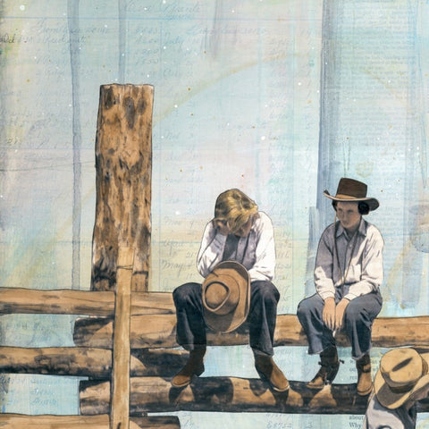 Where the Day Settles, 24" x 36" Framed