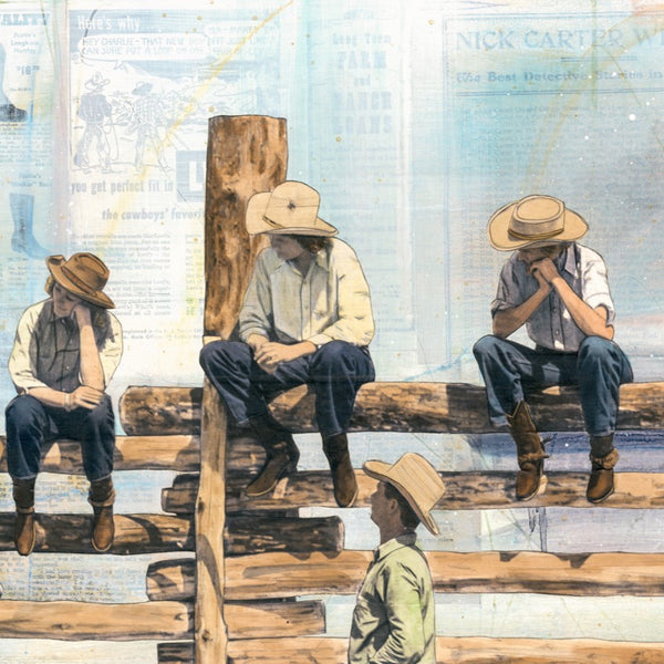 Where the Day Settles, 24" x 36" Framed