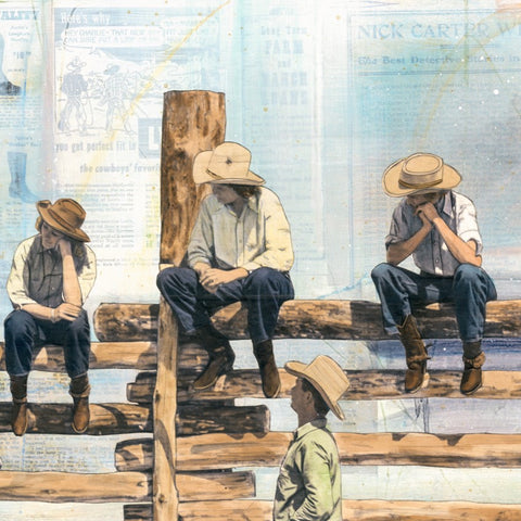 Where the Day Settles, 24" x 36" Framed