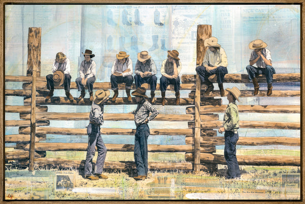 Where the Day Settles, 24" x 36" Framed
