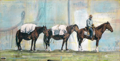 Where the Trail Calls, 18" x 36" Framed