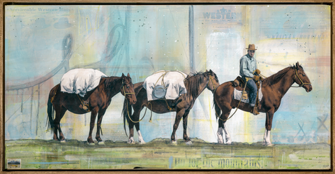 Where the Trail Calls, 18" x 36" Framed