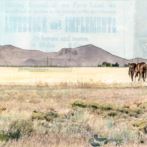 Wild Band, 12" x 36" Framed