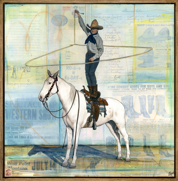 Young Roper, 20" x 20" Framed