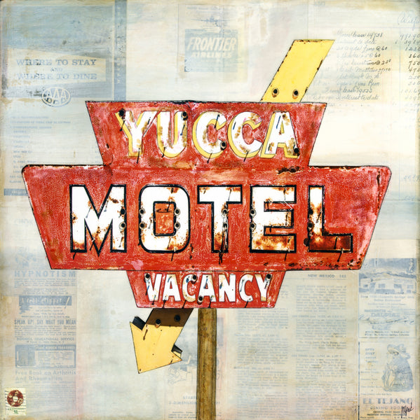 Yucca Motel, 18" x 18"